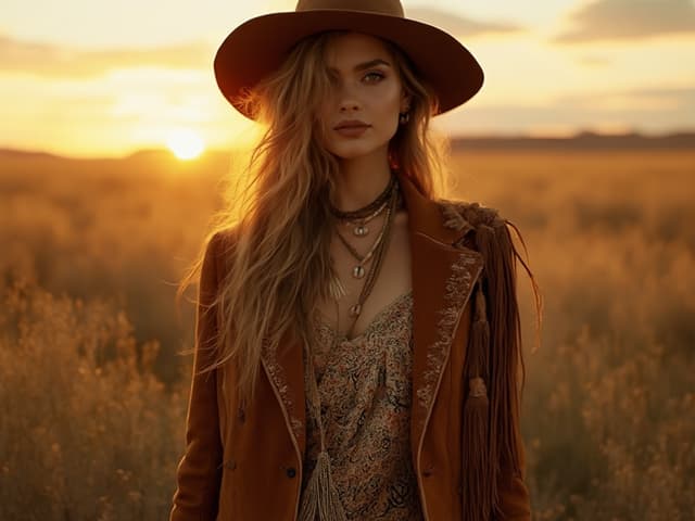 Bohemian Fashion Photography for Blazers