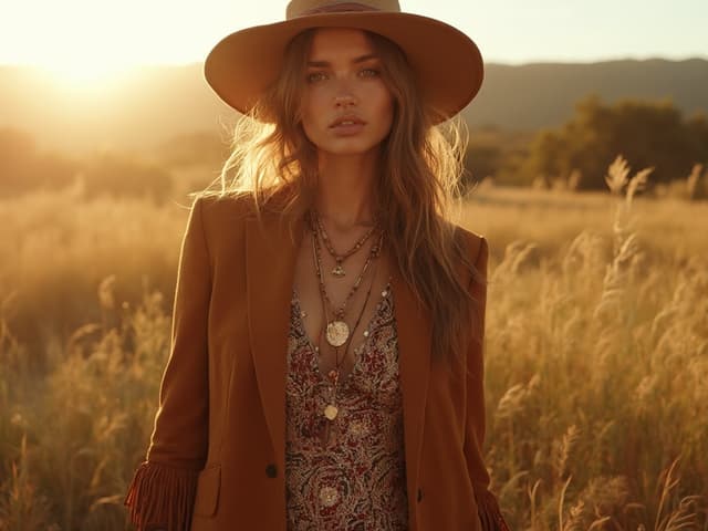 Bohemian Fashion Photography for Blazers