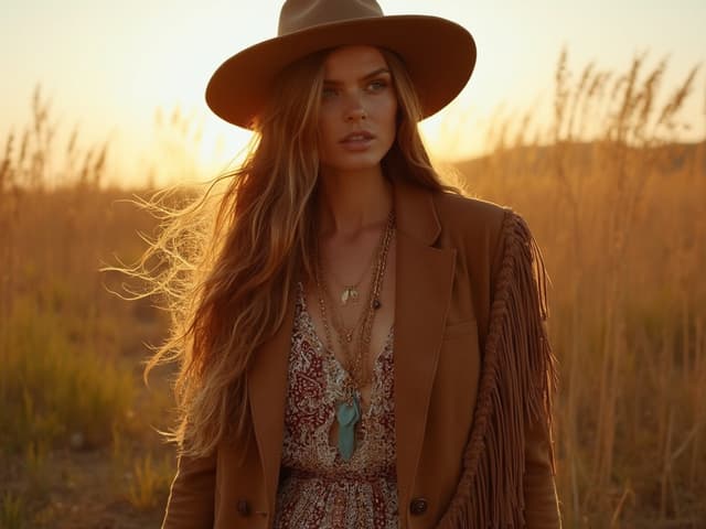 Bohemian Fashion Photography for Blazers