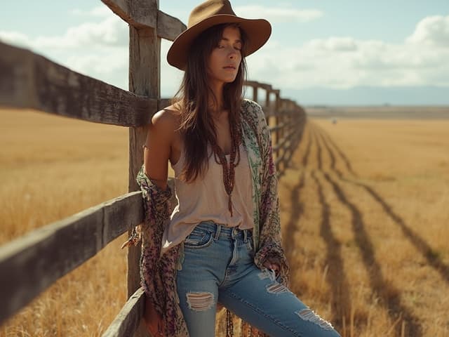 Bohemian Fashion Photography for Denim