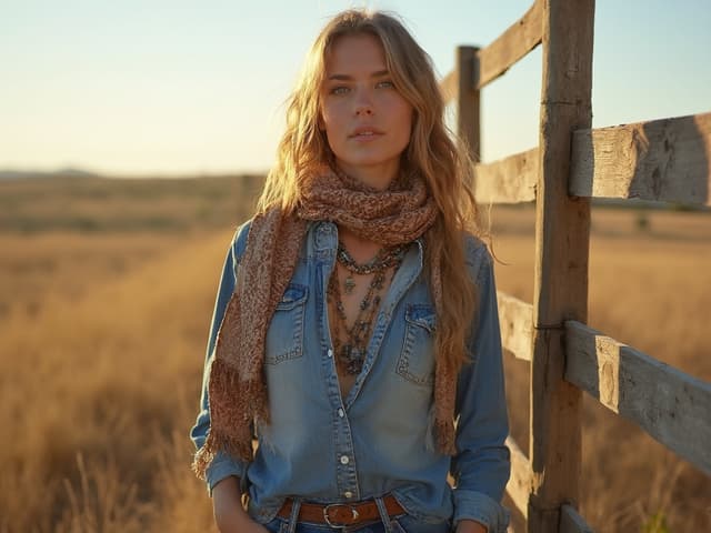 Bohemian Fashion Photography for Denim