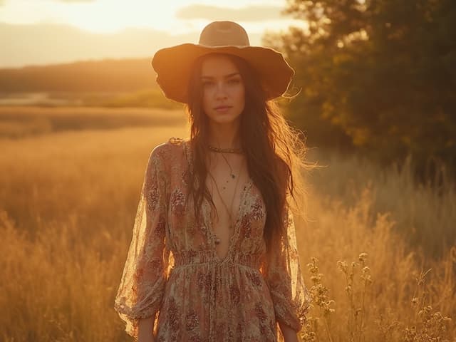 Bohemian Fashion Photography for Dresses