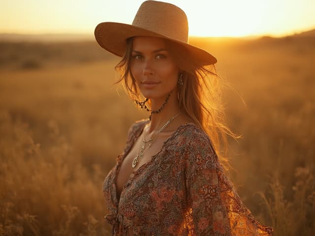 Bohemian Fashion Photography for Dresses