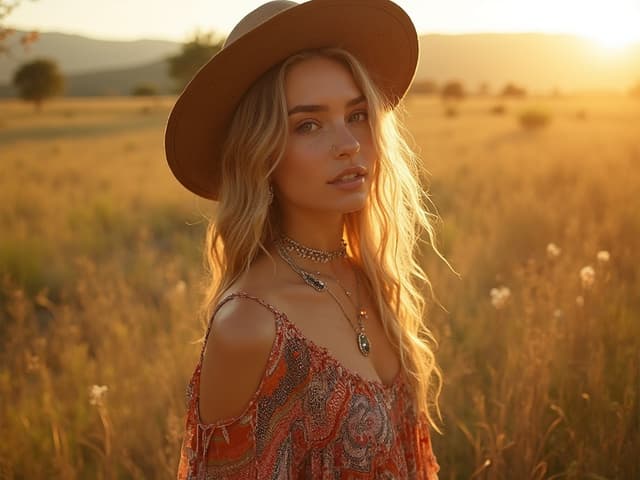Bohemian Fashion Photography for Dresses