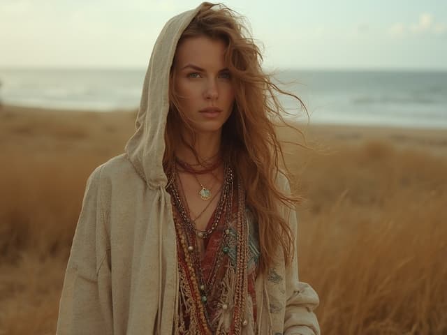 Bohemian Fashion Photography for Hoodies