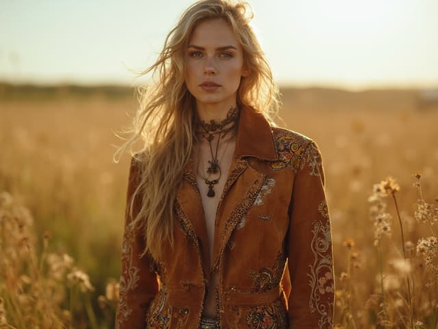 Bohemian Fashion Photography for Jackets