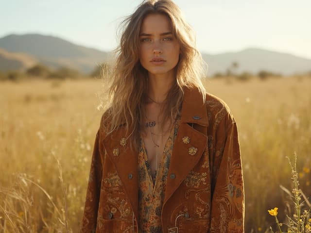 Bohemian Fashion Photography for Jackets