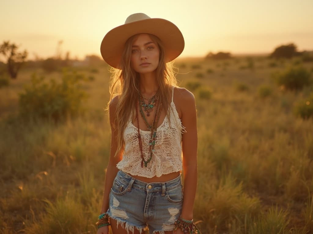 Bohemian Fashion Photography: Capturing the Free Spirit with Shorts