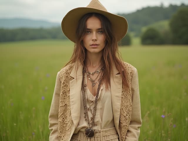 Bohemian Fashion Photography for Suits