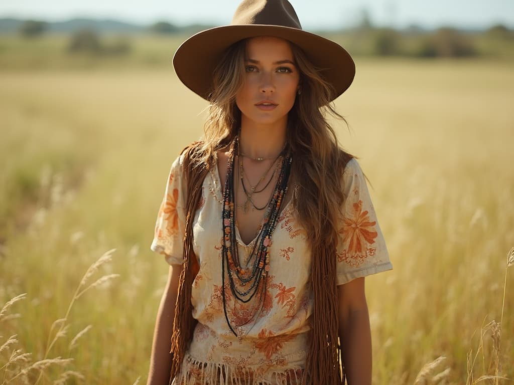 Bohemian Fashion Photography for T-shirts