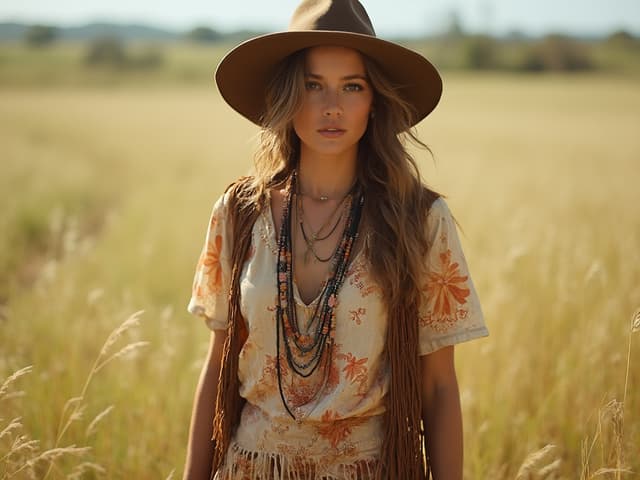 Bohemian Fashion Photography for T-shirts