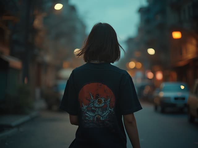 Cinematic Fashion Photography for T-shirts