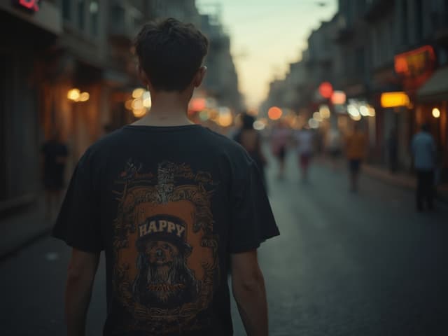 Cinematic Fashion Photography for T-shirts