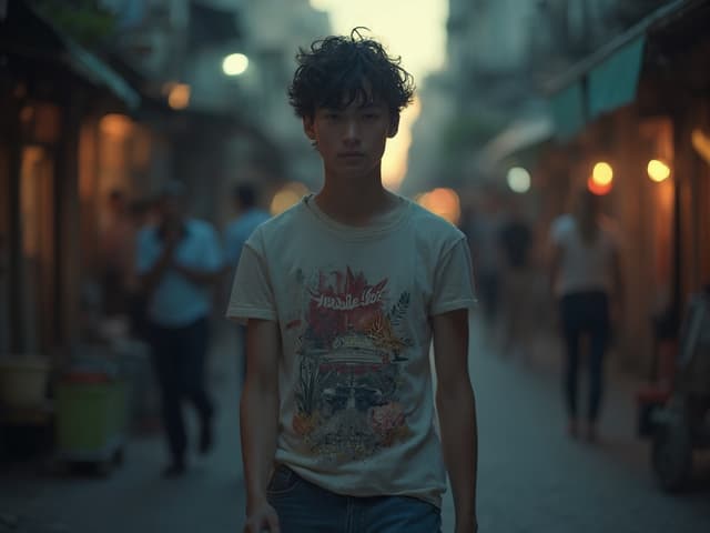 Cinematic Fashion Photography for T-shirts