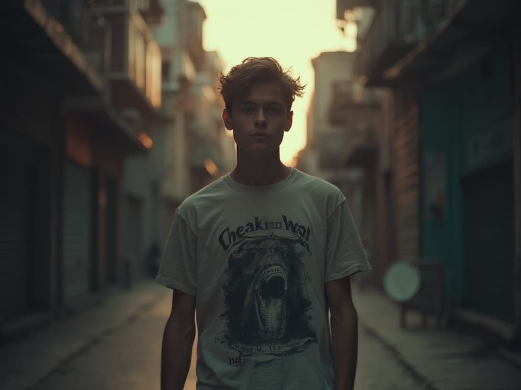 Mastering Cinematic Fashion Photography with T-Shirts