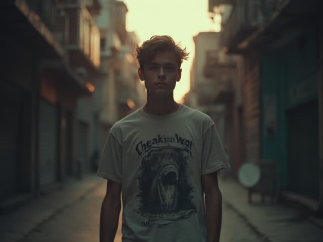 Cinematic Fashion Photography for T-shirts