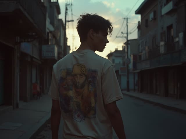 Cinematic Fashion Photography for T-shirts