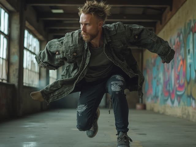 Grunge Fashion Photography for Activewear