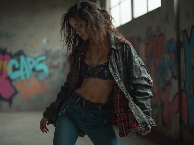 Grunge Fashion Photography for Activewear