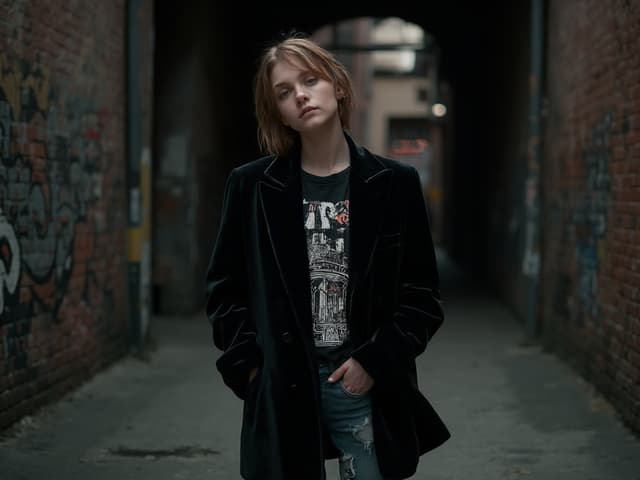 Grunge Fashion Photography for Blazers