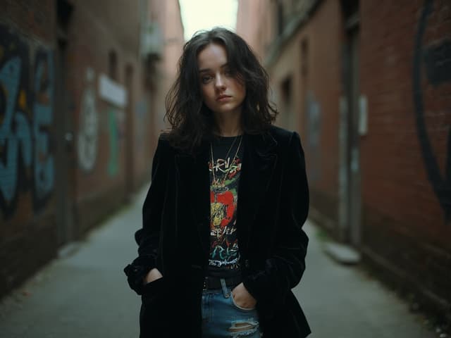 Grunge Fashion Photography for Blazers
