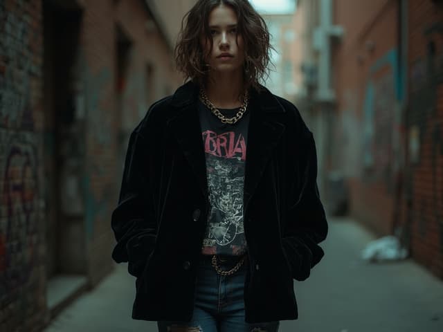Grunge Fashion Photography for Blazers