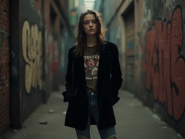 Grunge Fashion Photography for Blazers