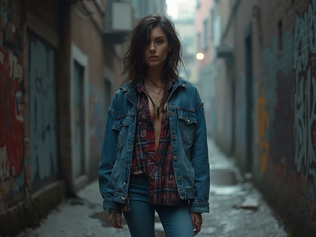 Grunge Fashion Photography for Denim
