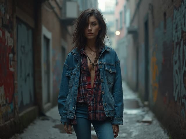 Grunge Fashion Photography for Denim