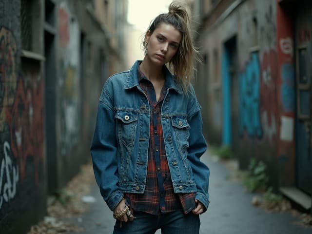 Grunge Fashion Photography for Denim