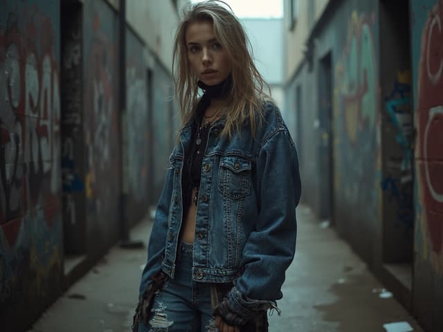 Grunge Fashion Photography for Denim