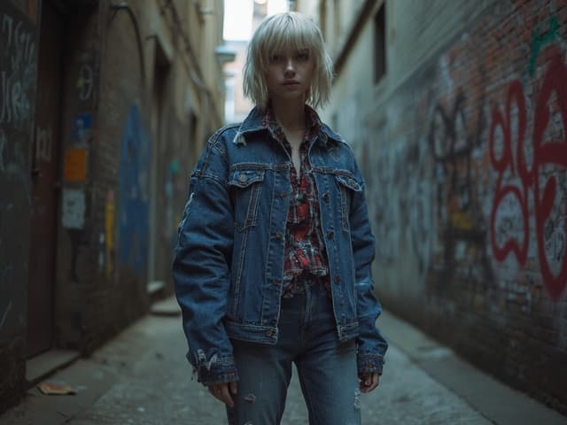 Grunge Fashion Photography for Denim