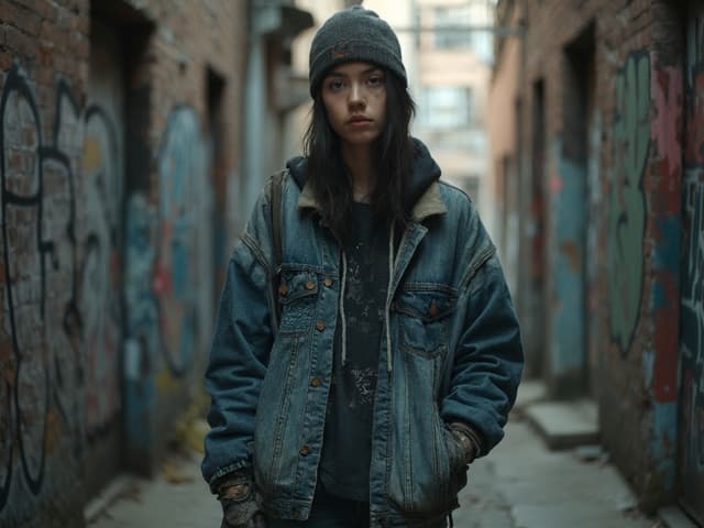 Grunge Fashion Photography for Hoodies