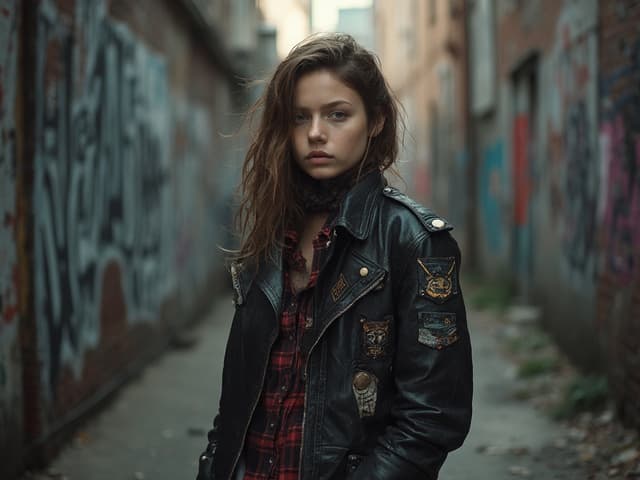Grunge Fashion Photography for Jackets