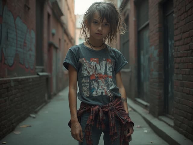 Grunge Fashion Photography for T-shirts
