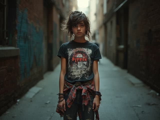 Grunge Fashion Photography for T-shirts