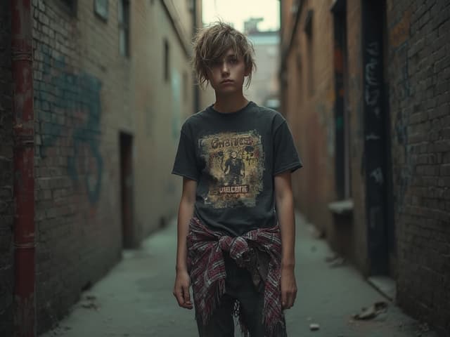 Grunge Fashion Photography for T-shirts