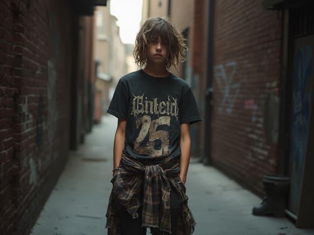 Grunge Fashion Photography for T-shirts