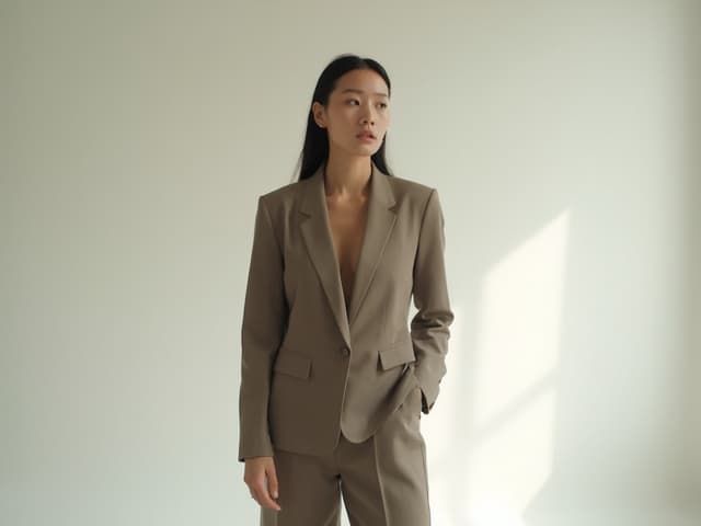 Minimalist Fashion Photography for Blazers