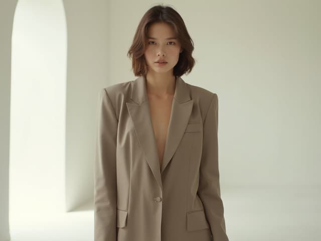 Minimalist Fashion Photography for Blazers