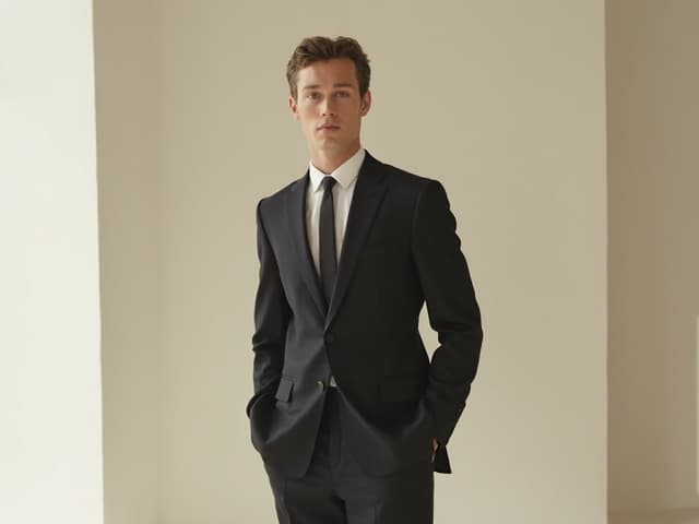 Minimalist Fashion Photography for Suits