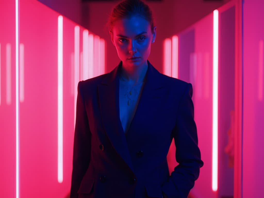 Neon Light Fashion Photography example 4