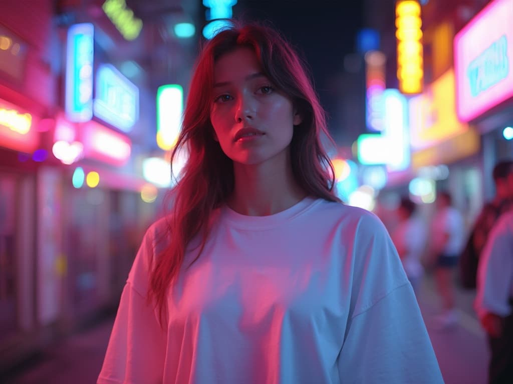 Neon Light Fashion Photography example 6