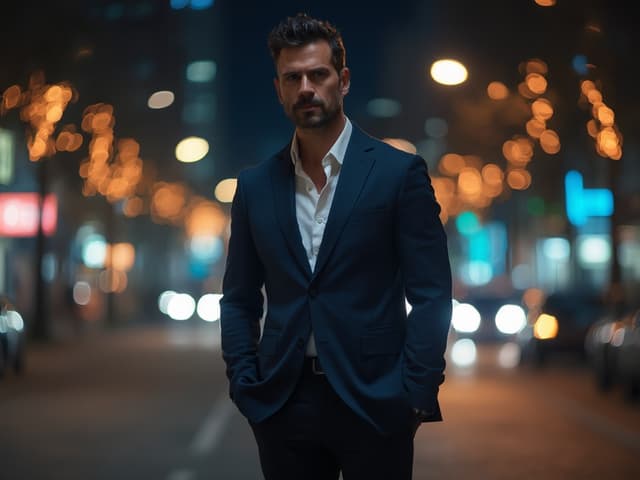Nighttime Fashion Photography for Blazers