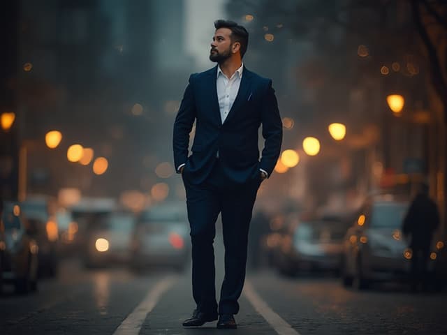 Nighttime Fashion Photography for Blazers