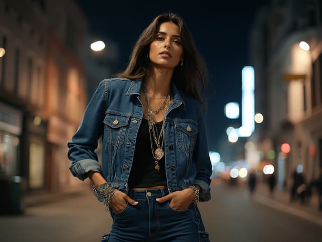 Nighttime Fashion Photography for Denim