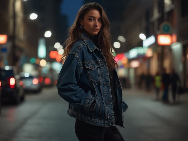 Nighttime Fashion Photography for Denim