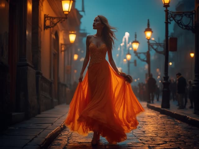 Nighttime Fashion Photography for Dresses