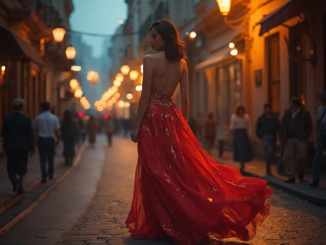 Nighttime Fashion Photography for Dresses