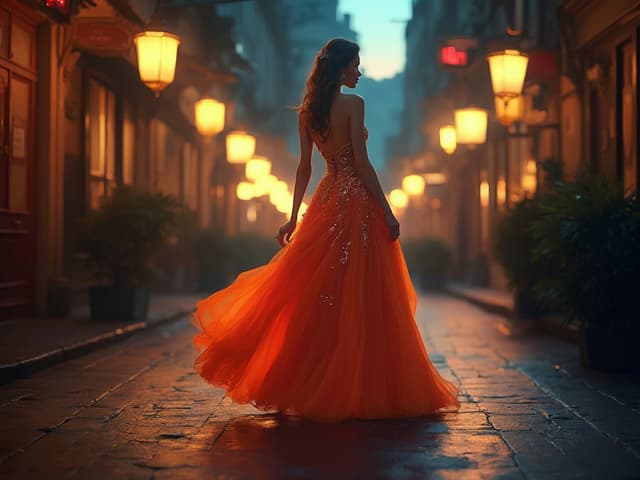 Nighttime Fashion Photography for Dresses